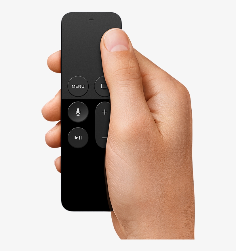 Use Your Thumb On The Touch Surface Of The New Apple - Apple Tv (4th Generation) - 1080p - Bluetooth/wi-fi, transparent png #6226138