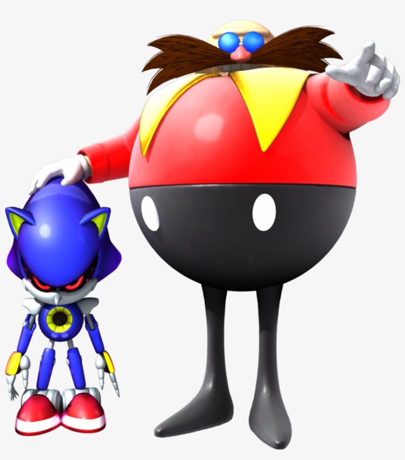 Robtnik And Metal Sonic - Dr Eggman And Metal Sonic, transparent png #6226468