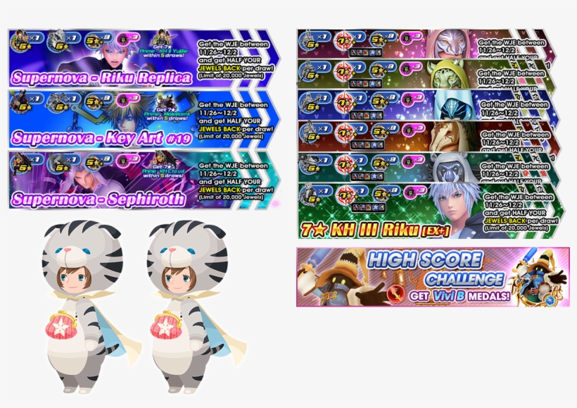Returning Banners Include Kh3 Riku And Hd Foretellers - Cartoon, transparent png #6227189