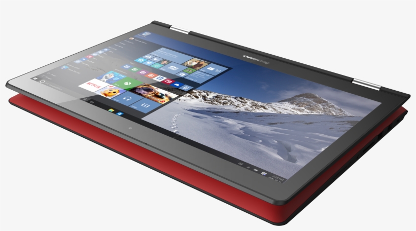Yoga 500 14 Red 04 Win 10 Ministart Cortana 2016 05 - Lenovo 80r500hmfr - Yoga 500-14isk I5-6200u/8gb/256s/fhd/mt/gc/b/c/..., transparent png #6227415