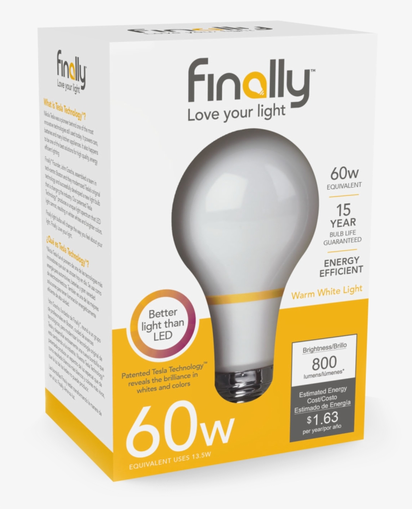 Image Light Bulb - 100w Light Bulb Packages, transparent png #6227632