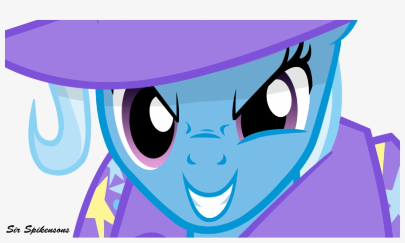 My Little Pony Trixie Evil Download - Mlp Trixie Evil Smile, transparent png #6227774