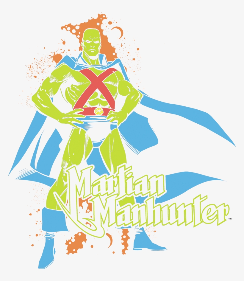 Dc Comics Martian Manhunter Men's Crewneck Sweatshirt - Martian Manhunter, transparent png #6228105