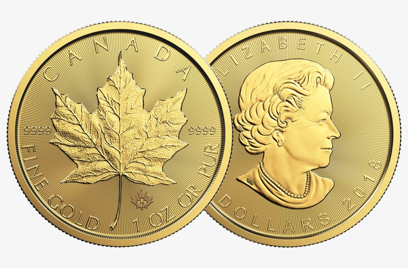 Gold Maple Leaf Coin - 2017 25 Cent Coin - Love My Cat, transparent png #6228674