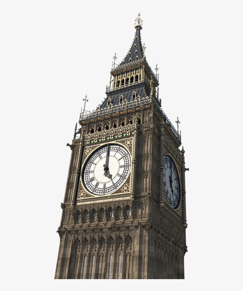 Elizabeth Tower 3d Model - Big Ben, transparent png #6229260
