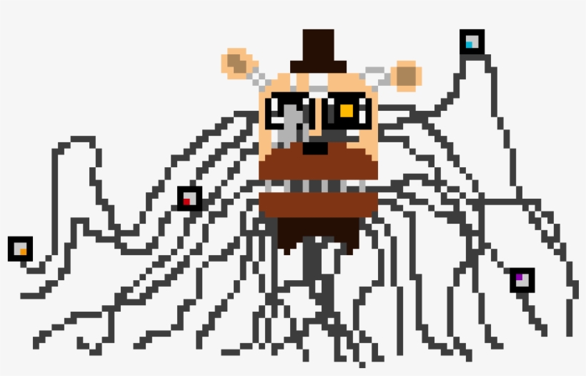 Molten Freddy - Molten Freddy Pixel Art, transparent png #6229945