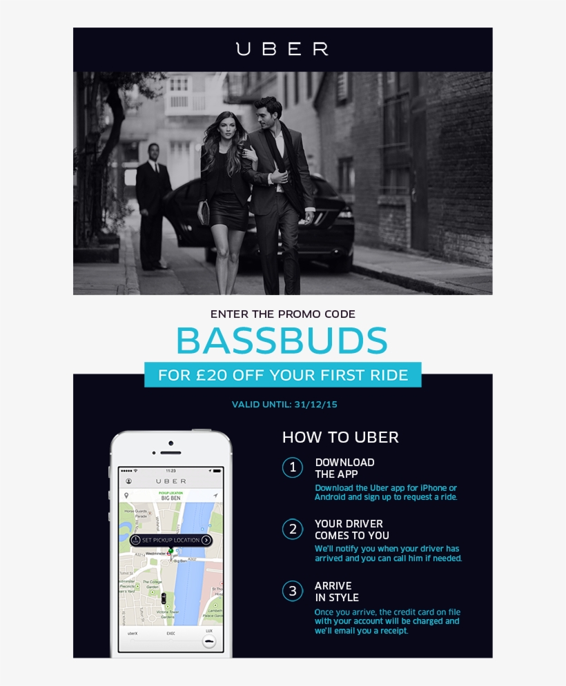 Bassbuds On Twitter - R200 Promo Code Uber, transparent png #6230388