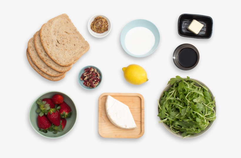 Grilled Brie Sandwiches With Quick Strawberry Jam &, transparent png #6231078