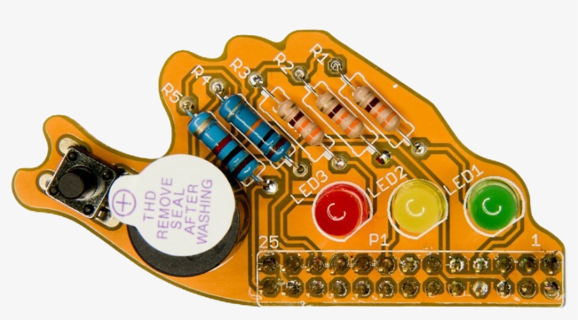 Fish Dish - Pi Supply Led And Buzzer Add-on Board For Raspberry, transparent png #6231083