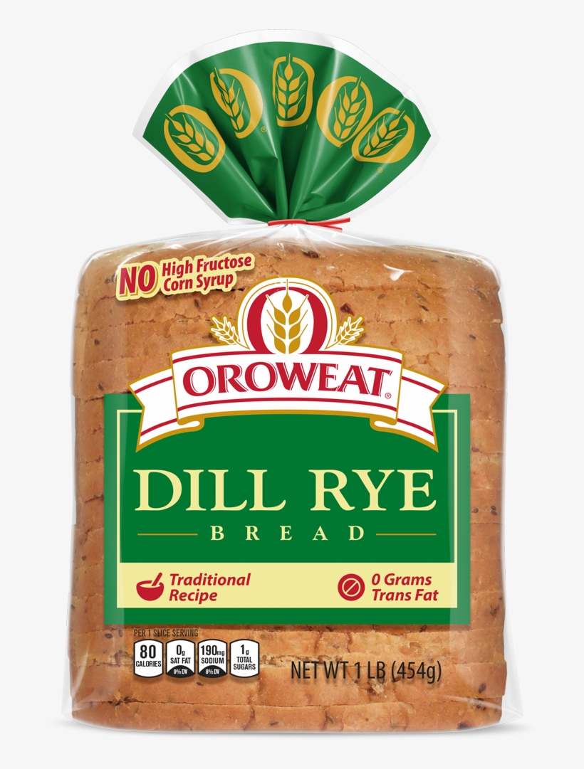 Oroweat Dill Rye Bread Package Image - Oroweat Honey Wheat Berry Bread - 24 Oz Loaf, transparent png #6231195