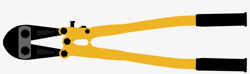 Graphic Free Stock Bolt Clipart Piece Metal - Bolt Cutters Png, transparent png #6231349