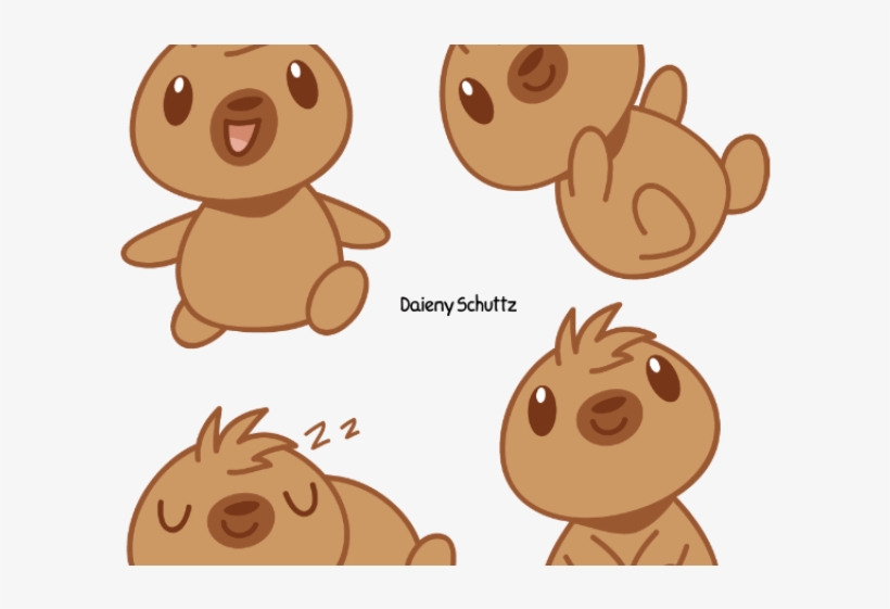 Meerkat Clipart Chibi - Sloth, transparent png #6231793