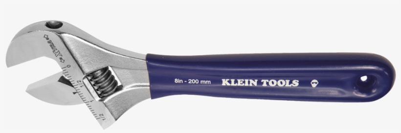 Png D5098 - Klein Tools - Adj. Wrench, Extra-wide Jaw, 8", transparent png #6232277