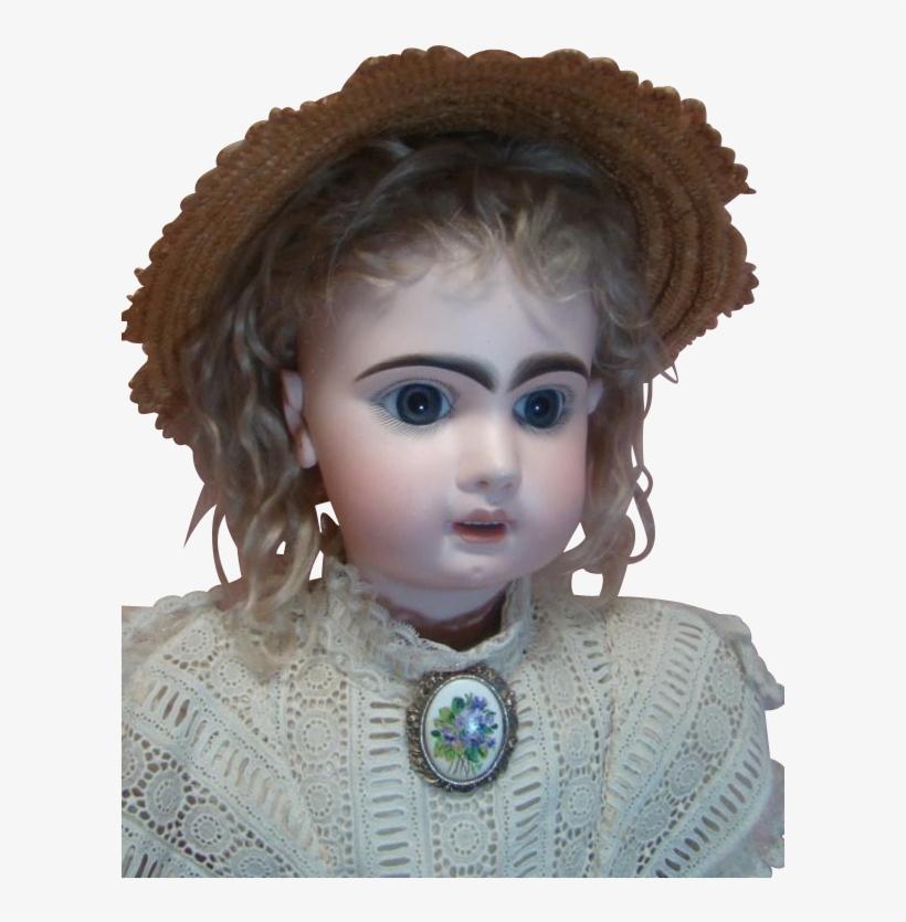 , Sz 14, Open Mouth Tete Jumeau, Couture Clothing, - Figurine, transparent png #6234187