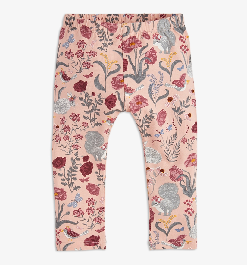 Leggings With Flower Pattern Pink, transparent png #6234309