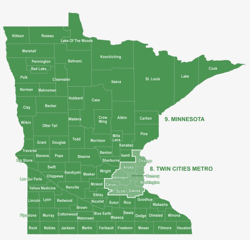 Minnesota - Minnesota Electrical Union Map, transparent png #6234983