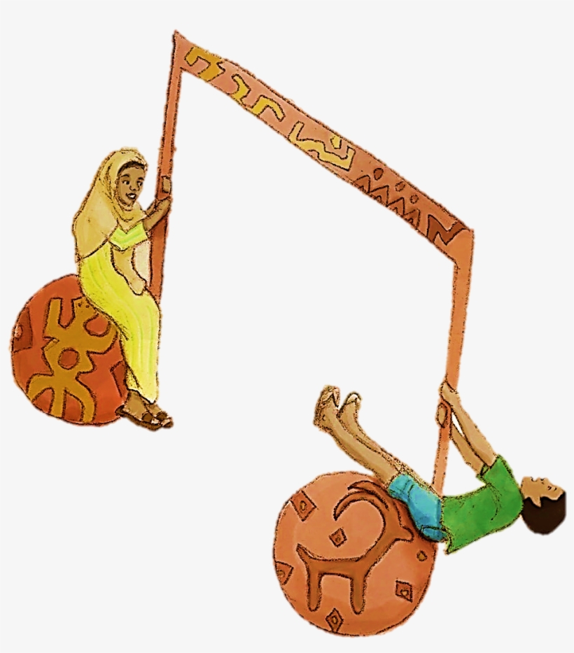 A Través Deste Xo Nenos Nota Musical - Cartoon, transparent png #6235324