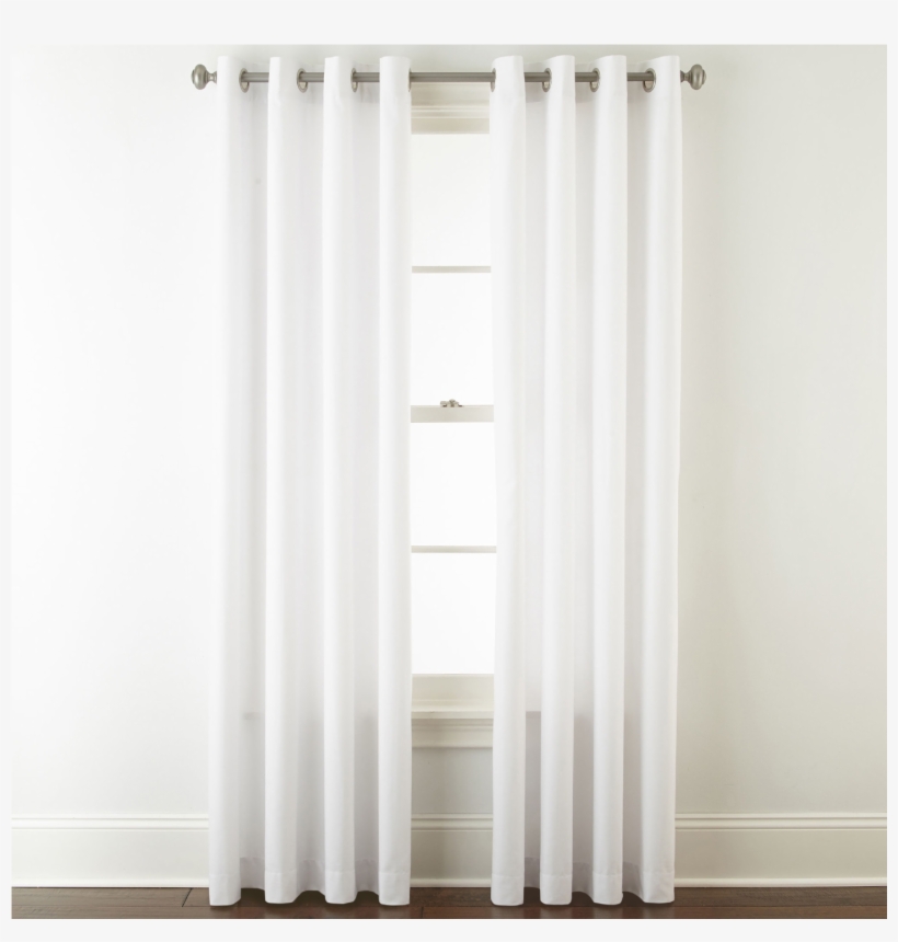 Jcpenney Home Verona Grommet-top Curtain Panel, transparent png #6236083