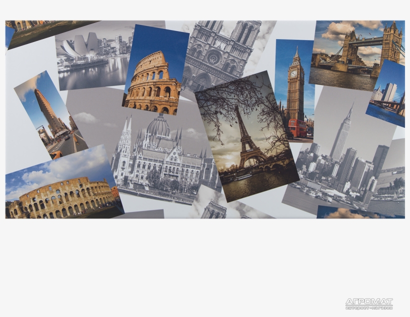 Плитка Almera Ceramica Blanco Brillo Dec Set Panorama - Tower Bridge, transparent png #6236708