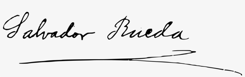 Firma De Salvador Rueda, Blanco Y Negro, 10 05 - Firma Salvador, transparent png #6236943