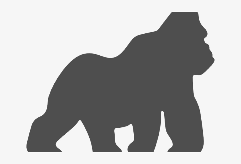 Gorilla Silhouette, transparent png #6237873