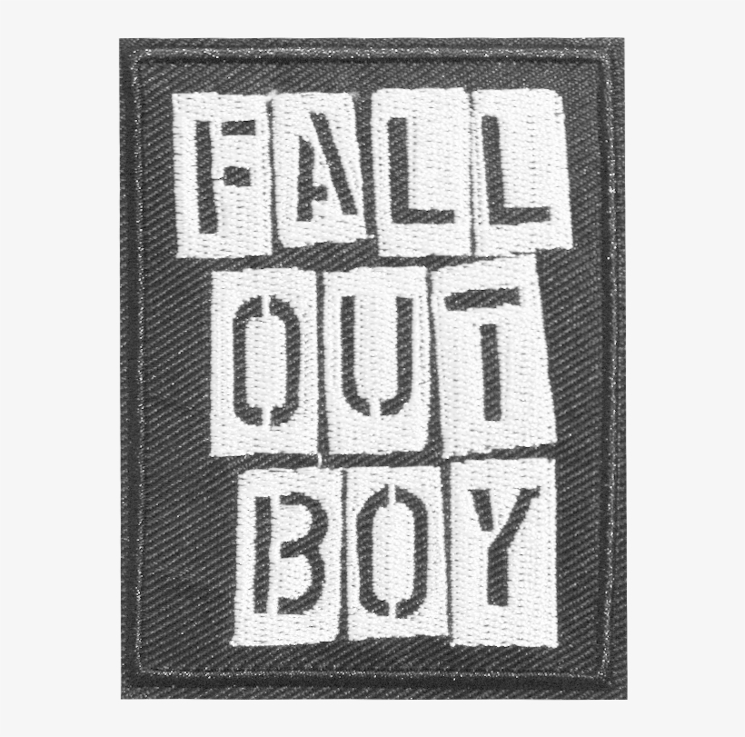 Patch Fall Out Boy - Fall Out Boy Letters, transparent png #6238165