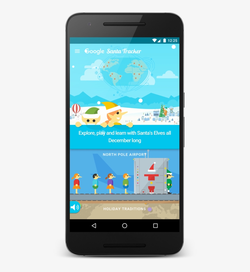 Santa Tracker Is Mobile-first - Smartphone, transparent png #6238778