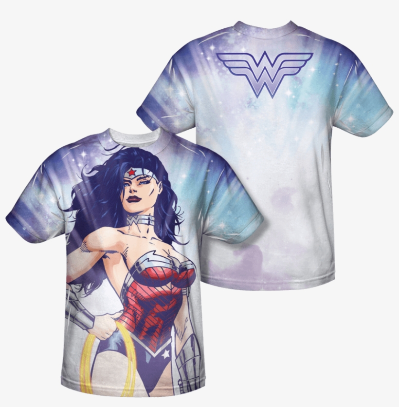 New 52 Wonder Woman Close Up T Shirt - Jla/warrior Goddess Short Sleeve Junior Poly Crew In, transparent png #6238788