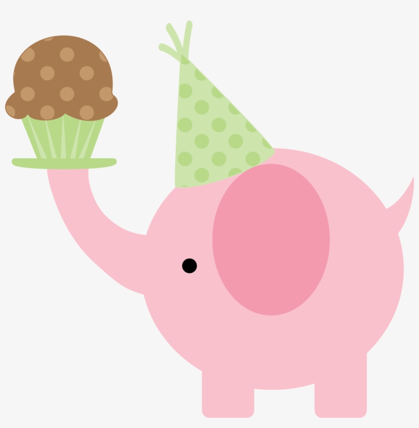 Snack Clipart Birthday - Happy Bday Elefante, transparent png #6238899