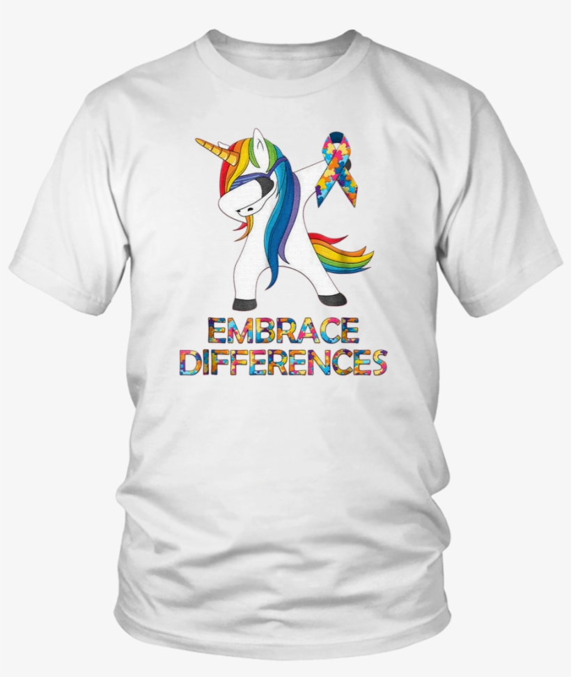 Embrace Differences Autism Unicorn Quote Rainbow Emoji - Run Otr Ii Tour Bey Beychella T Shirt, transparent png #6240647