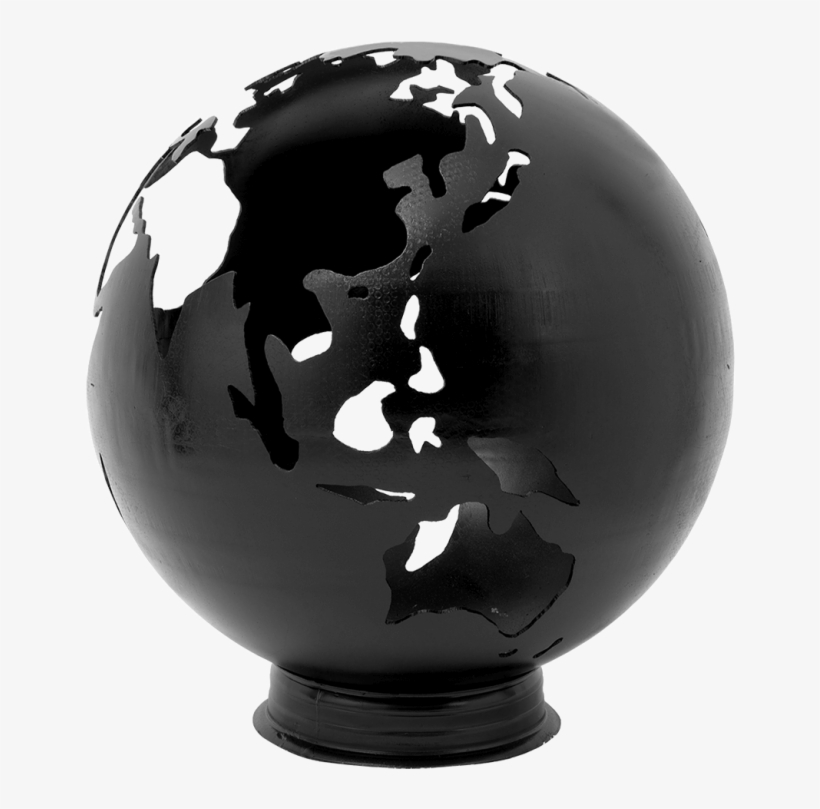 Earth Fire Globe Black Painted Steel - Eva Solo Fireglobe Outdoor Fireplace, transparent png #6240980