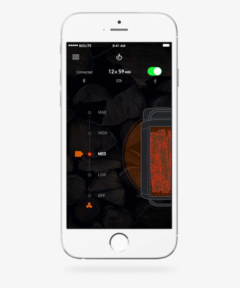 Bluetooth Smokeless Wood & Charcoal Burning Firepit - Biolite, transparent png #6241554