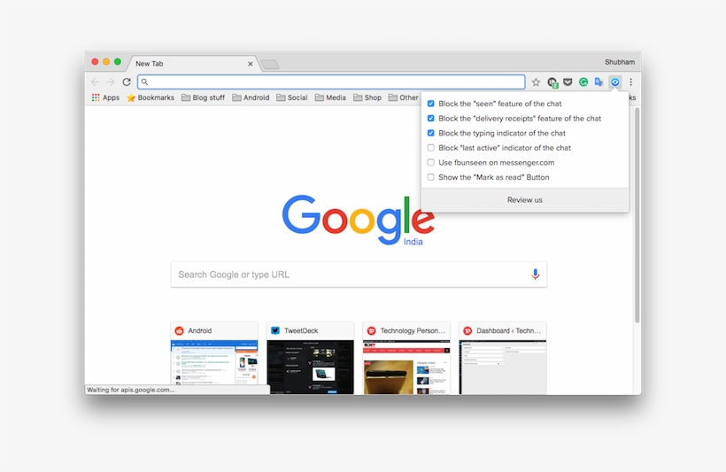 Check Facebook Messages Without Updating The Read Receipts - Social Media Cushion Cover Designed,printed & Made, transparent png #6242661