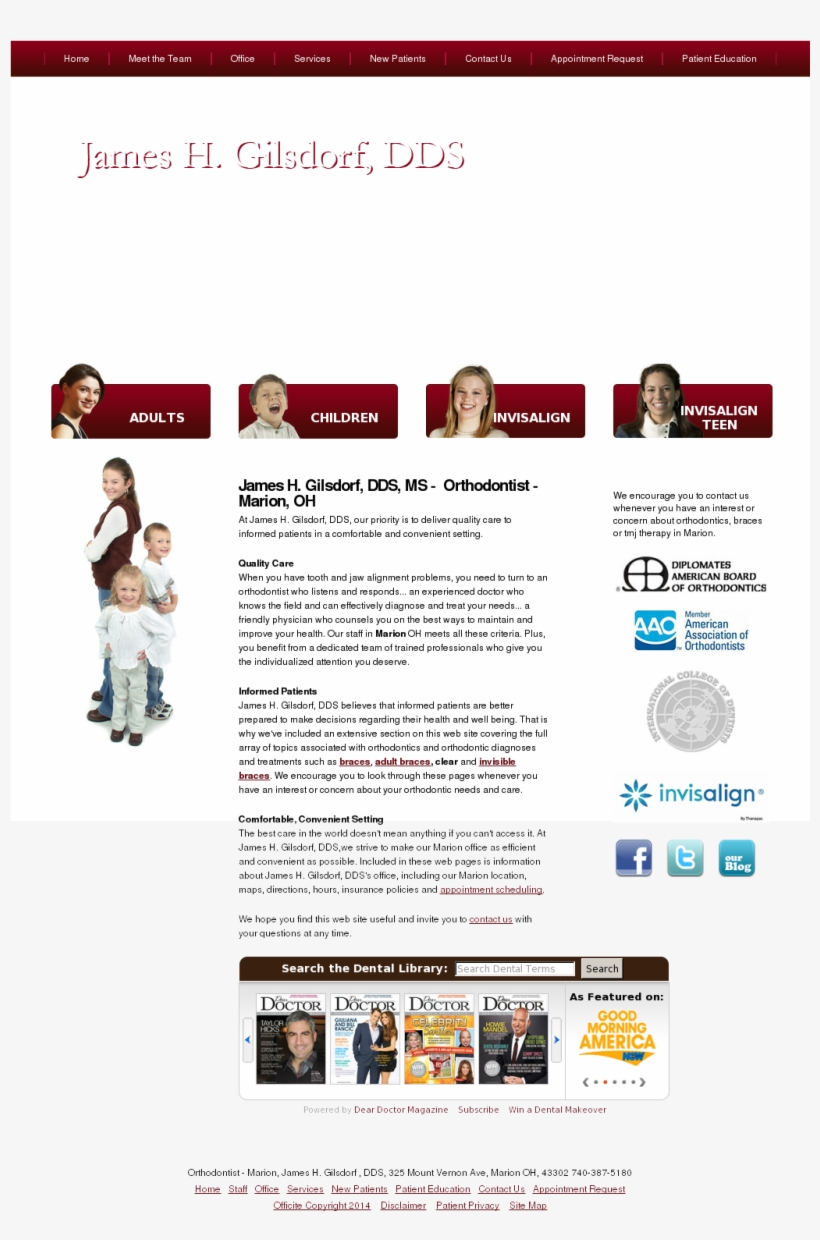 Gilsdorf Competitors, Revenue And Employees - American Association Of Orthodontists, transparent png #6244165