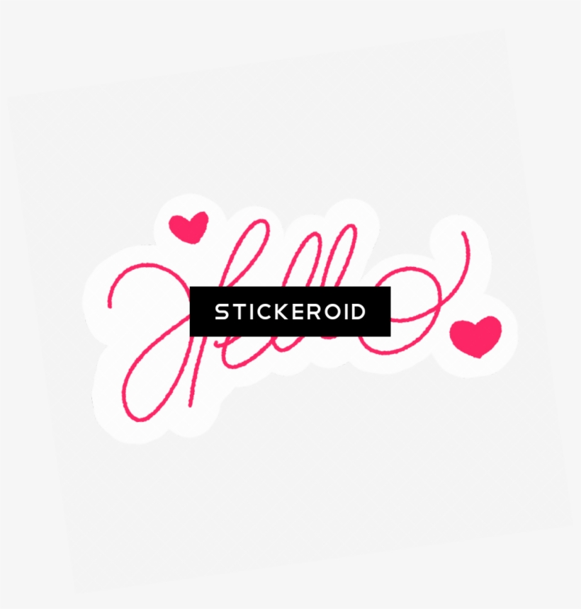 Hello - Calligraphy, transparent png #6244978