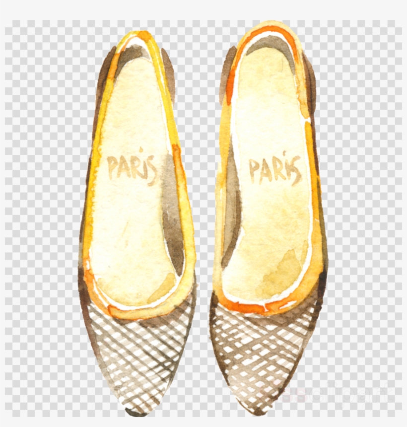 Watercolor Painting Clipart Shoe Watercolor Painting - High-heeled Shoe, transparent png #6246951