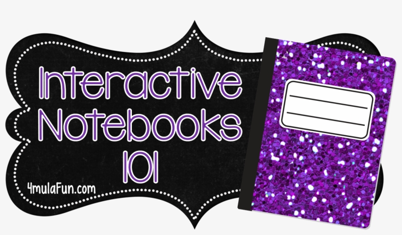 Purple Clipart Notebook - Interactive Notebook Logo, transparent png #6248556