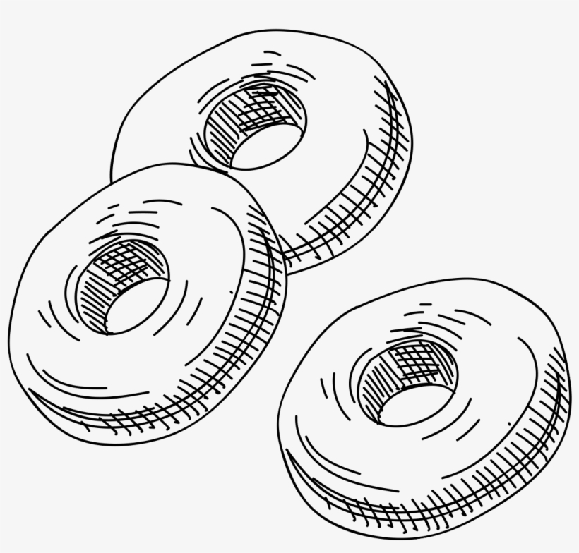 View Bakery Menu - Bagel Drawing Png, transparent png #6248893