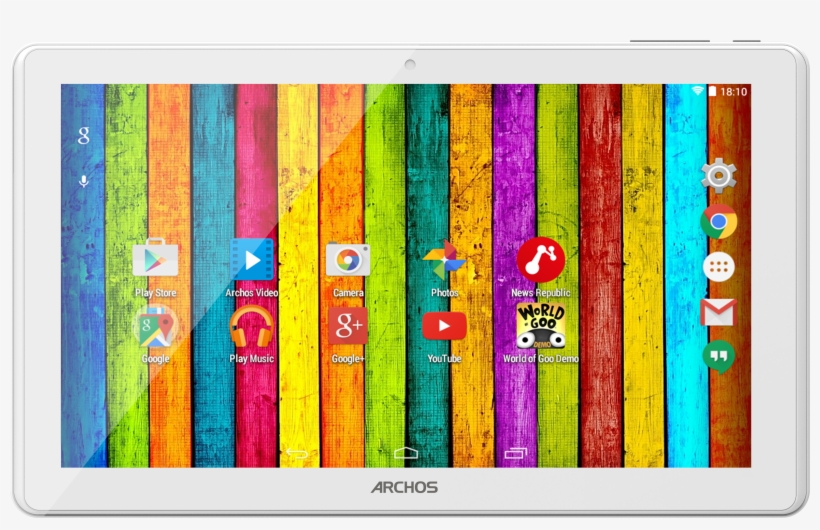 Created With Raphaël - Archos Neon 101d Tablet 10.1 - White, transparent png #6248990