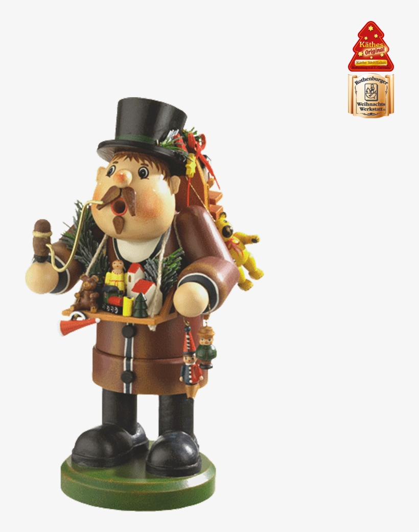 Toy Peddler, Incense Smoker Nutcracker Art 30 Nifty Nutcrackers For