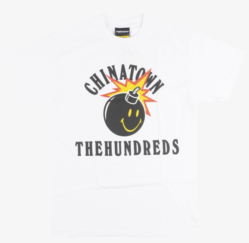 The Hundreds X Chinatown Market Happy Adam T-shirt - Hundreds Bomb, transparent png #6250126