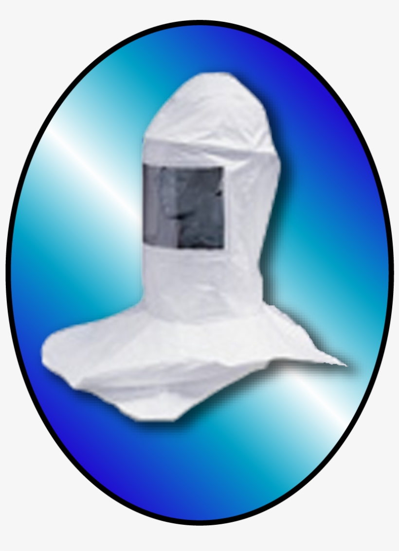 White Mask In Oval - Allegro Deluxe Tyvek Double Bib Hard Hat Hood 8078, transparent png #6250425