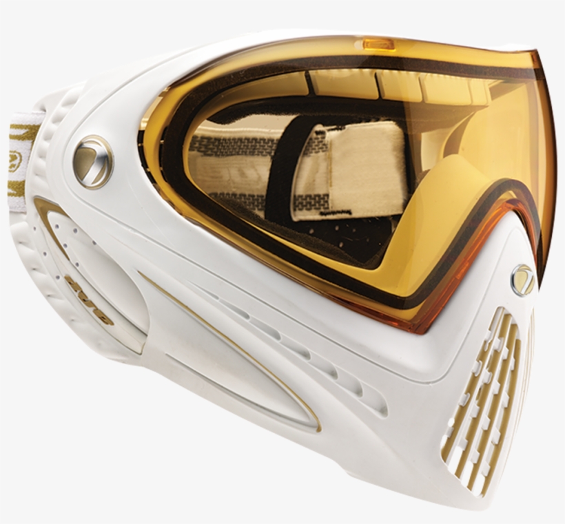 Dye Thermal I4 Mask White/gold - Dye, transparent png #6250635