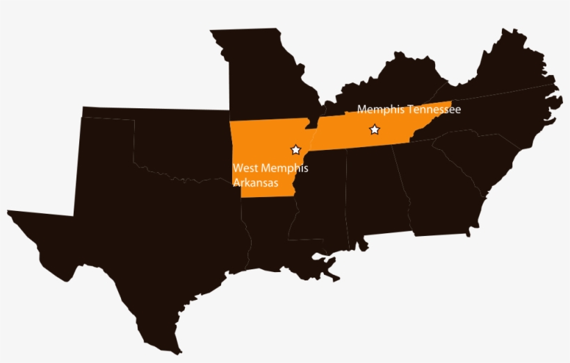 Memphis Tennessee Map - Kentucky - Home State - Gray On White- Lantern Press, transparent png #6252902