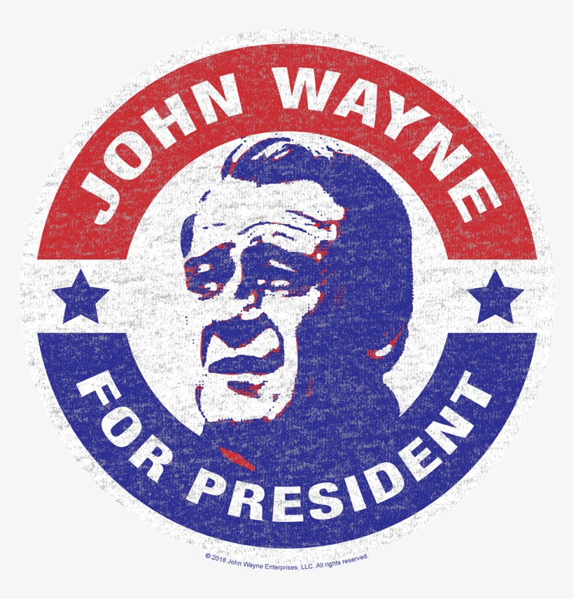 John Wayne John Wayne For President Men's Long Sleeve - John Wayne Shirt, transparent png #6253227