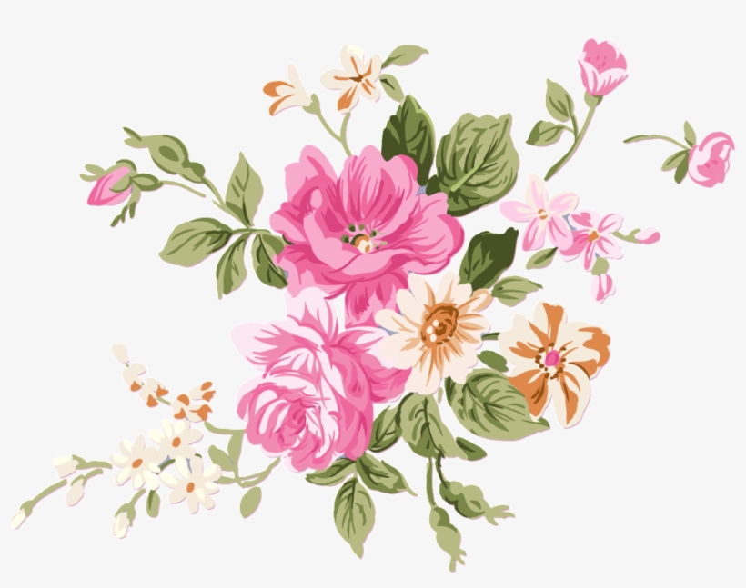 Hand Painted Flowers Beautiful Png - Pink Flower And Daisy Mug, transparent png #6254592