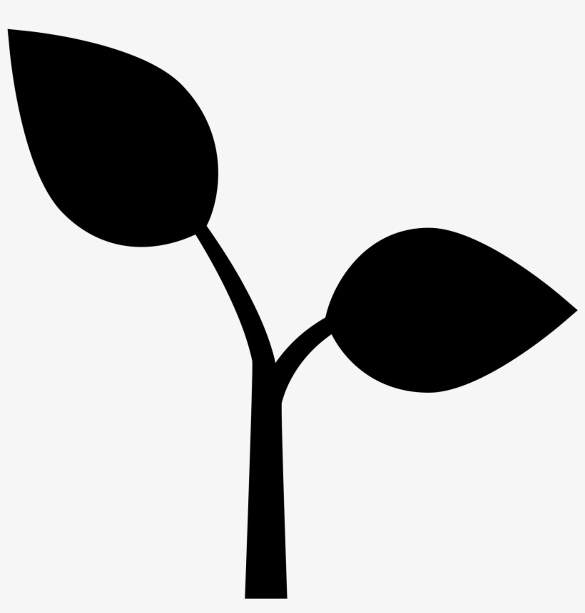 Open - Plant Emoji Black And White, transparent png #6255610