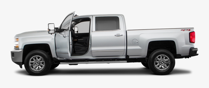 Driver's Side Profile With Drivers Side Door Open - 2018 Chevrolet Silverado 2500 Ltz Silver, transparent png #6255738