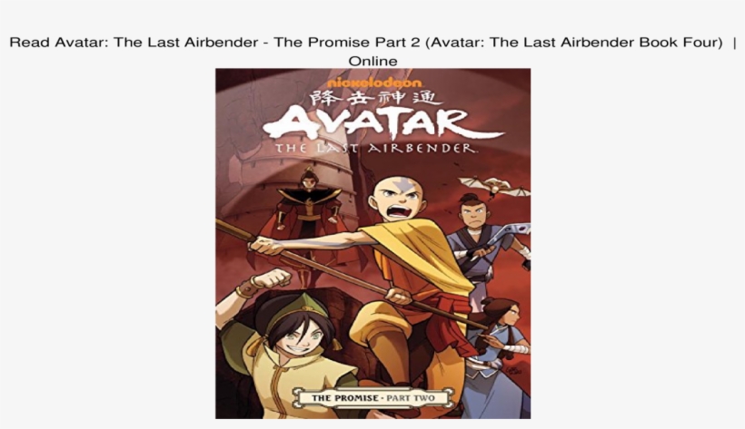 The Last Airbender - Avatar: The Last Airbender - The Promise Part 2 [book], transparent png #6257901
