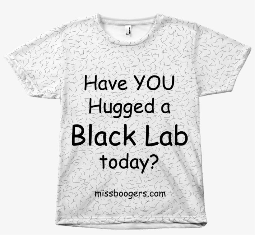 Hugga Black Lab Dog Hair Shirt - Dog, transparent png #6257903